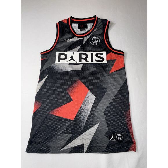 Nike‎ Air Jordan Paris Saint-Germain Infrared Basketball Jersey Men’s Small Rare - Picture 1 of 10